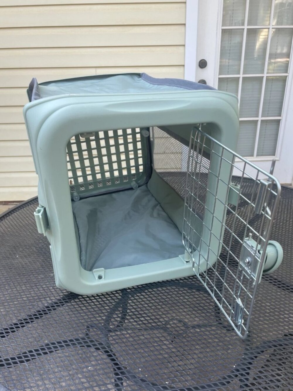 SportPet Small Pop-Up Crate – Green Portable Collapsible Pet Kennel